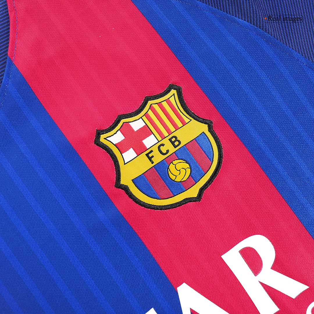 MESSI #10 Retro 2016/17 Barcelona Home Soccer Jersey Red&Blue
