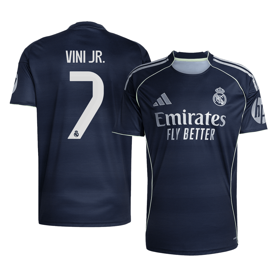 VINI JR. #7 Real Madrid Away Soccer Jersey 2025/26 Navy