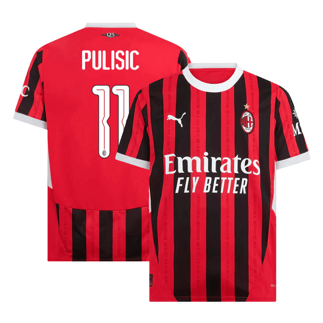 PULISIC #11 AC Milan Home football shirt 2024/25 - UCL