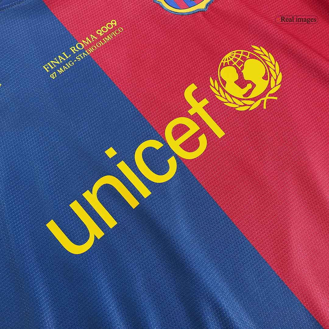 Retro A.INIESTA #8 2008/09 Barcelona Home Soccer Jersey - UCL Final