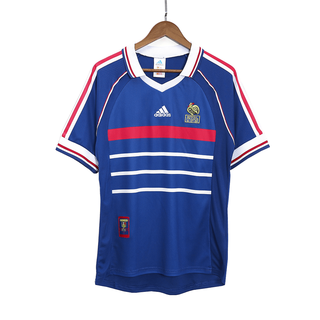 Retro 1998 France Home Soccer Jersey