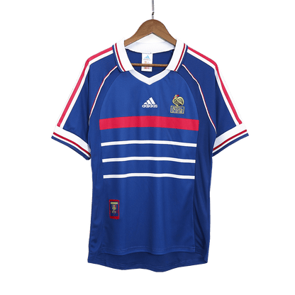 Retro 1998 France Home Soccer Jersey