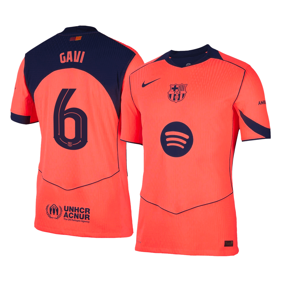 Authentic GAVI #6 Barcelona Third Away Soccer Jersey 2025/26