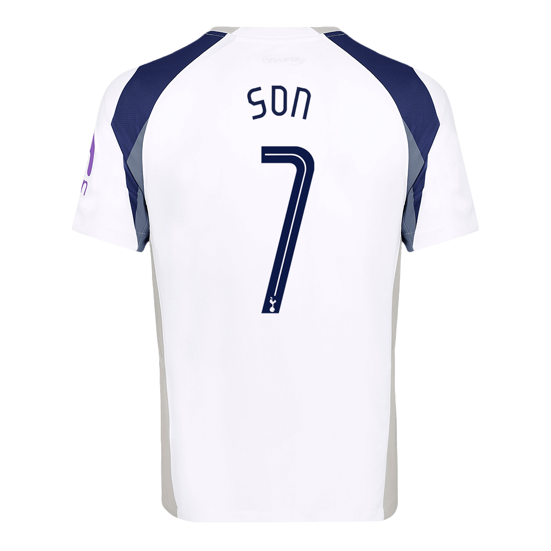 SON #7 Tottenham Hotspur Home Soccer Jersey 2025/26 White - UCL