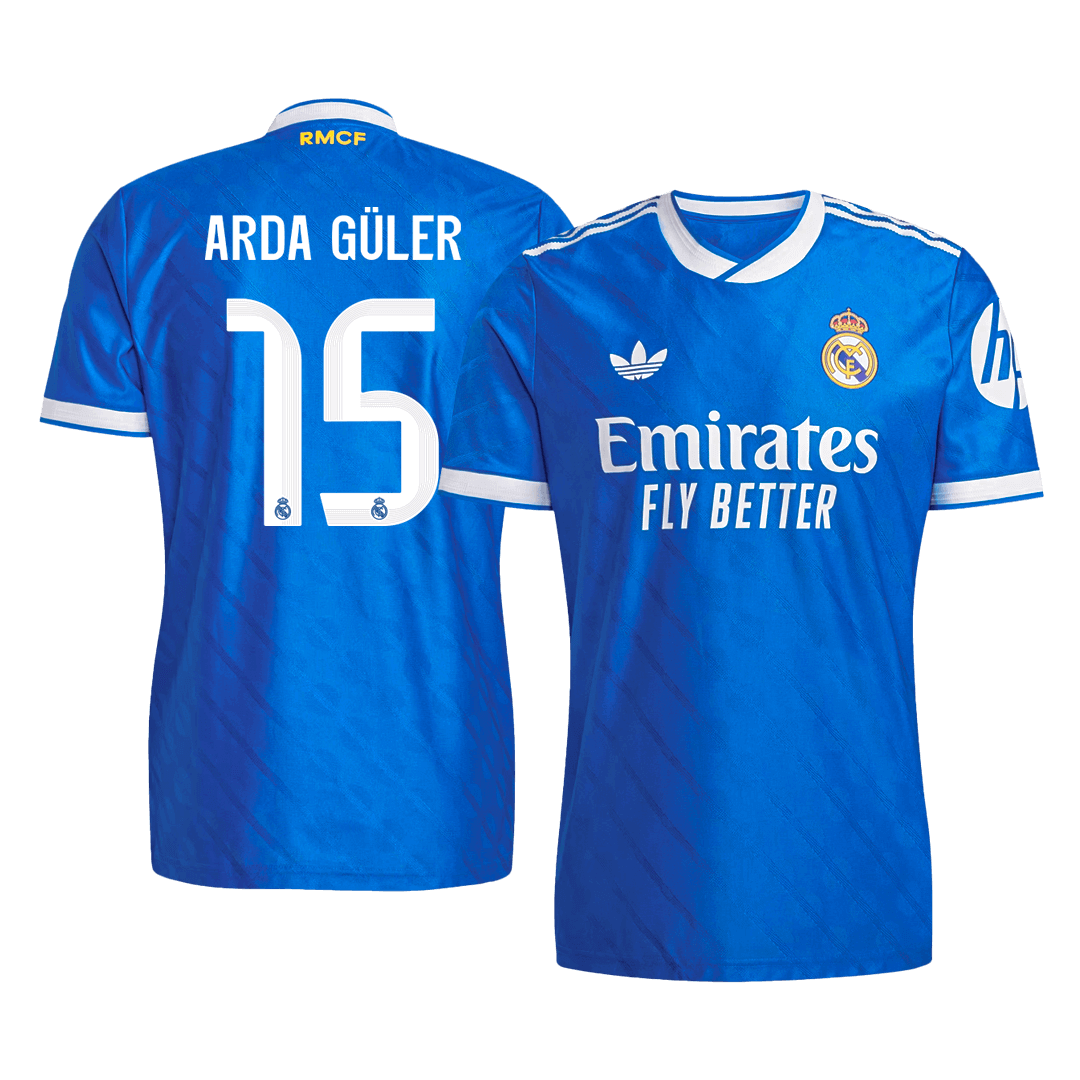 Authentic ARDA GÜLER #15 Real Madrid Third Away Soccer Jersey 2025/26