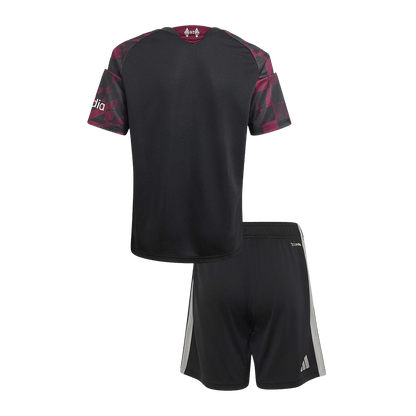 Kids Liverpool Third Soccer Jersey Kit (Jersey+Shorts) 2026/27 Red&Black
