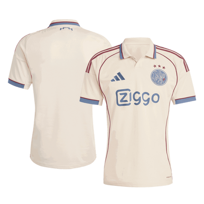 Ajax Third Away Soccer Jersey 2025/26 White