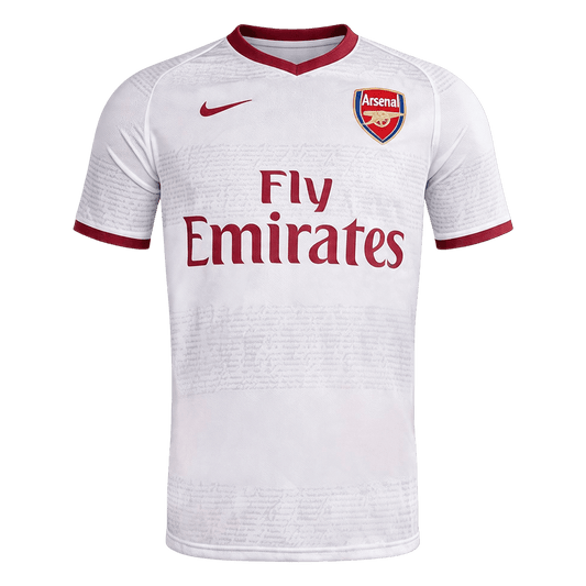 Men Retro Fan Version 2007/08 Arsenal Away Football Shirt White