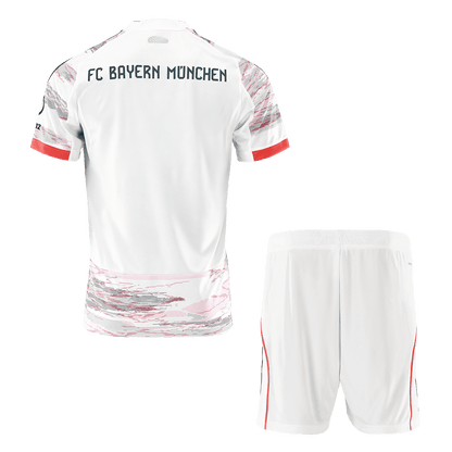 Bayern Munich Away Soccer Jersey Kit(Jersey+Shorts) 2025/26 White