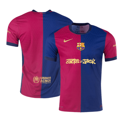Authentic Barcelona X Travis Scott Home Soccer Jersey 2024/25 Red&Blue