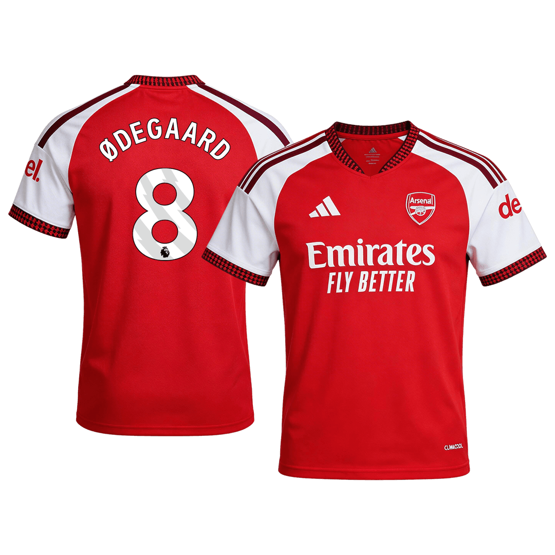 ØDEGAARD #8 Arsenal Home Soccer Jersey 26/27 Red