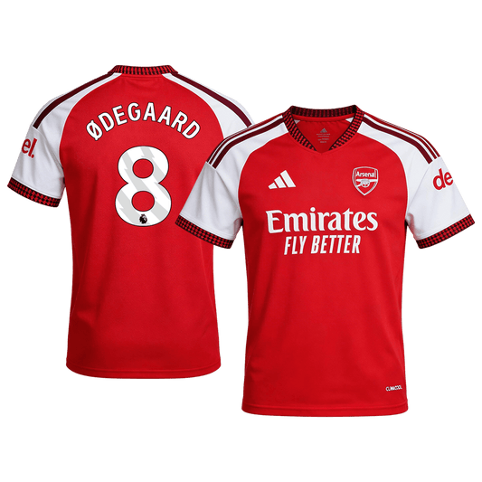 ØDEGAARD #8 Arsenal Home Soccer Jersey 26/27 Red