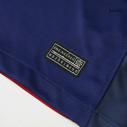 RAPHINHA #11 Barcelona Home Soccer Jersey 2024/25 Red&Blue - UCL (Spotify Logo Without Text)