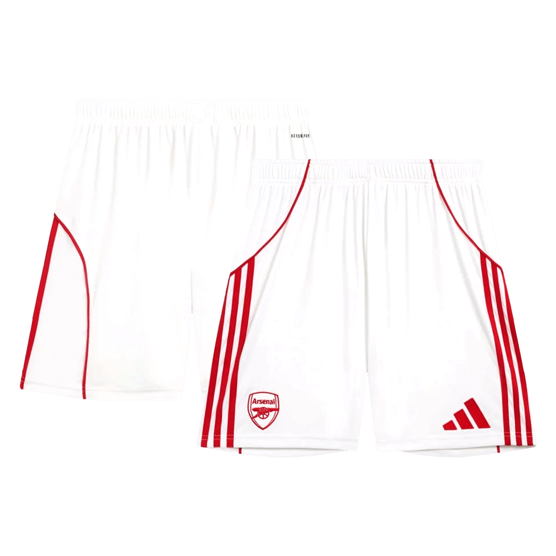 Arsenal Home Soccer Shorts 25/26 White