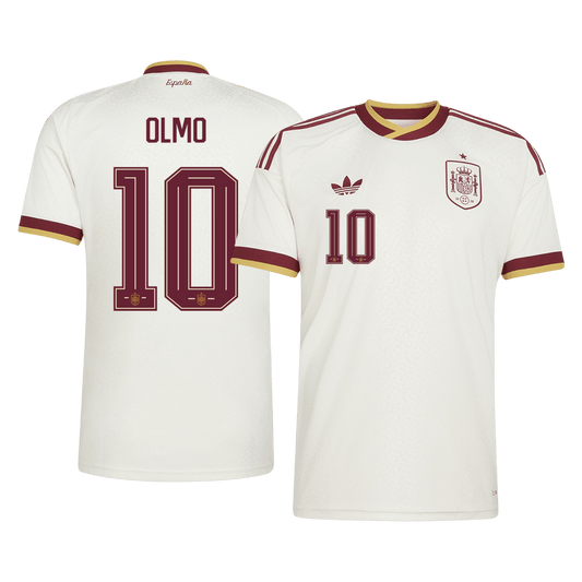 OLMO #10 Spain Away Football Shirt World Cup 2026 White
