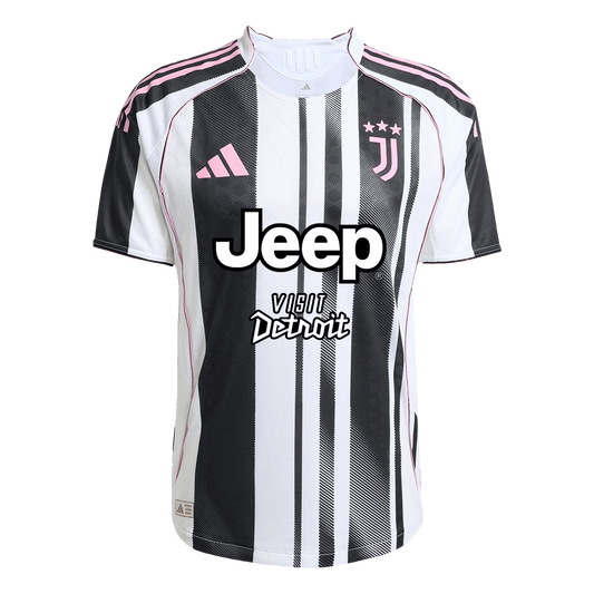 Authentic Juventus Home Soccer Jersey 2025/26 Black&White