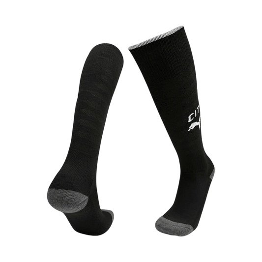 Kid's 25/26 Manchester City Away Socks Black