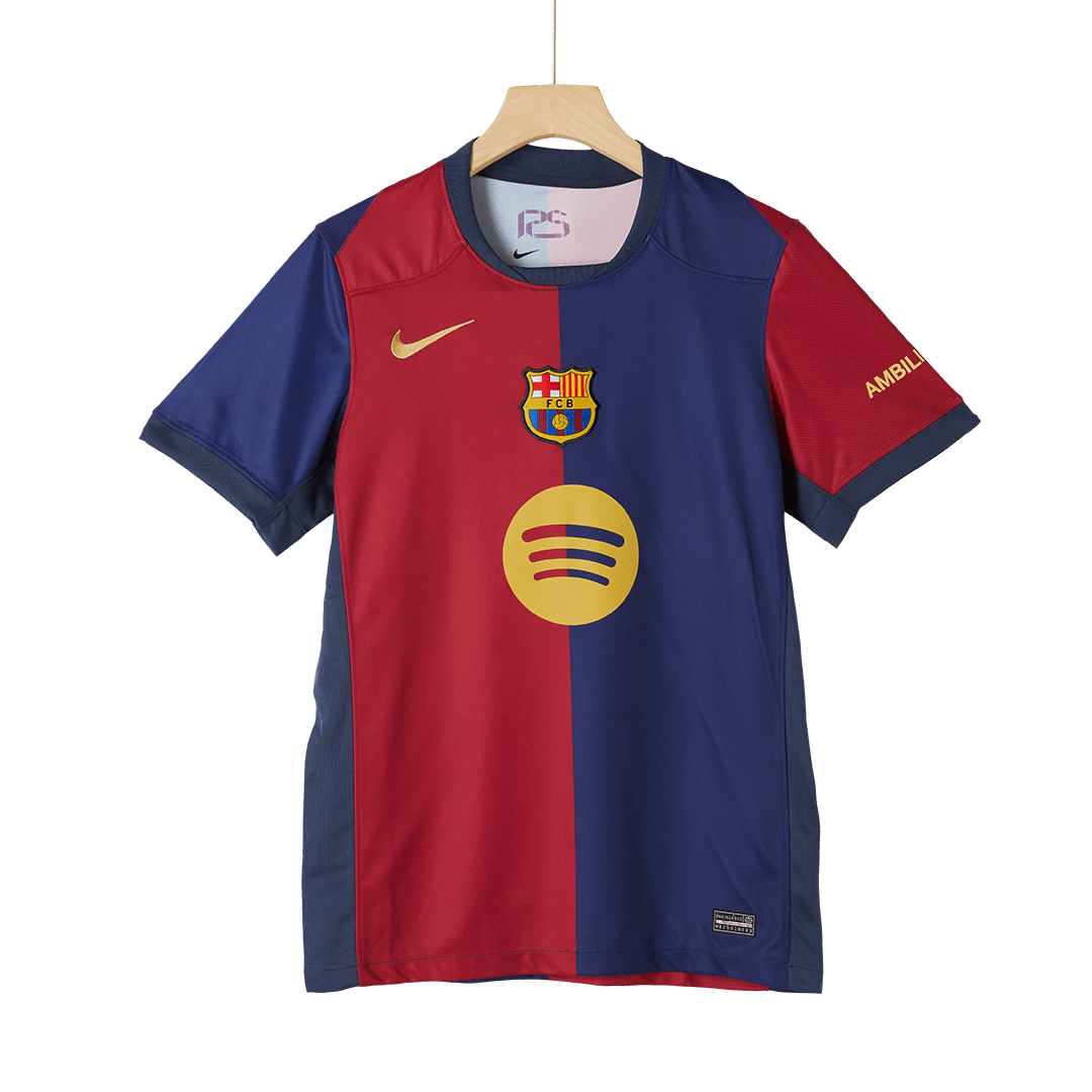 Barcelona Home Soccer Jersey 2024/25 - Spotify Logo Without Text