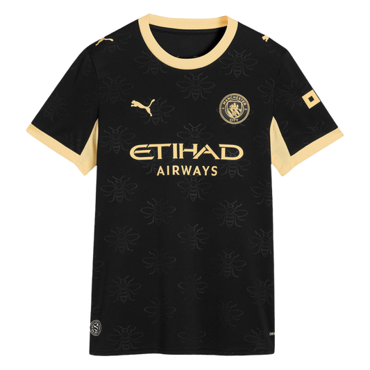 Women's Manchester City Away Soccer Jersey 2026/27 Black