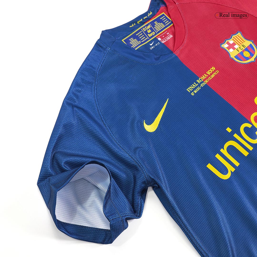 Retro A.INIESTA #8 2008/09 Barcelona Home Soccer Jersey - UCL Final