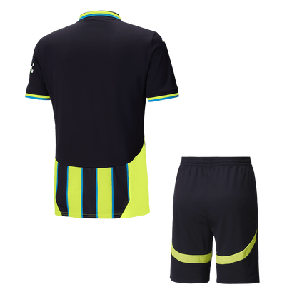 Manchester City Away Football Shirt Kit(Shirt+Shorts) 2024/25 Football Kit UK