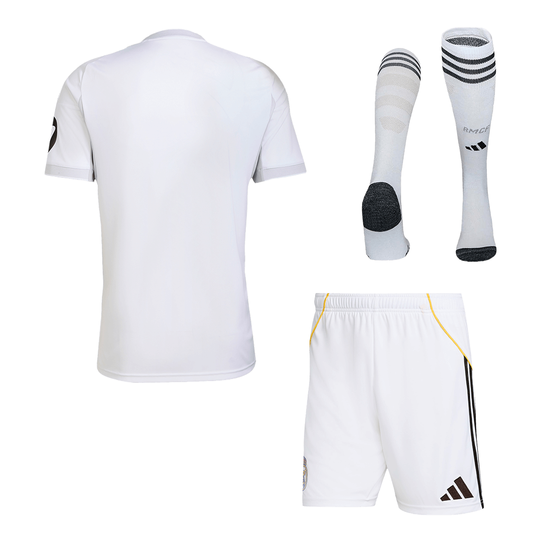 Real Madrid Home Soccer Jersey Kit(Jersey+Shorts+Socks) 2025/26 White