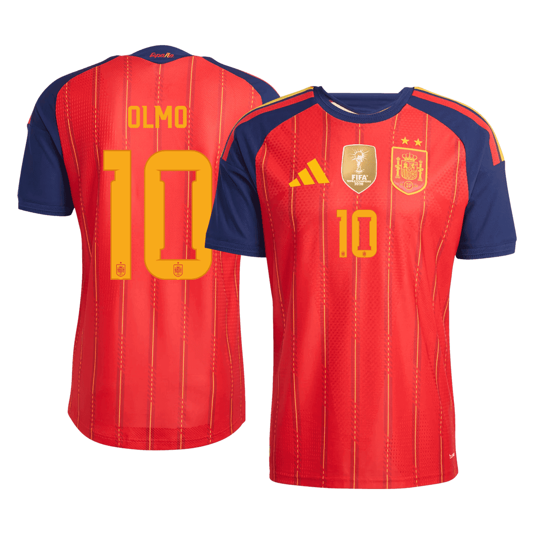 Authentic OLMO #10 Spain Home Soccer Jersey 2026