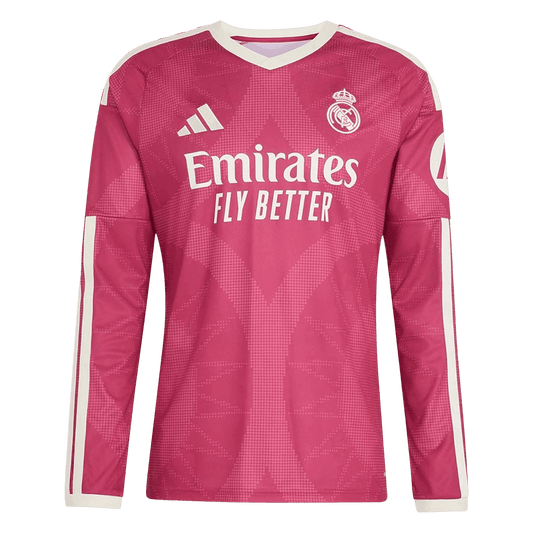 Real Madrid Third Long Sleeve Soccer Jersey 2026/27 Pink