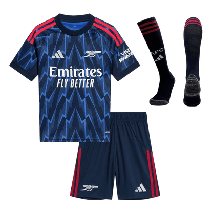 Kid's Arsenal Away Soccer Jersey Kit(Jersey+Shorts+Socks) 2025/26