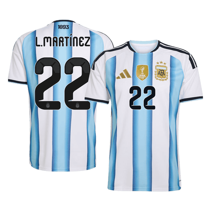 L.MARTÍNEZ #22 Argentina Home Soccer Jersey 2026