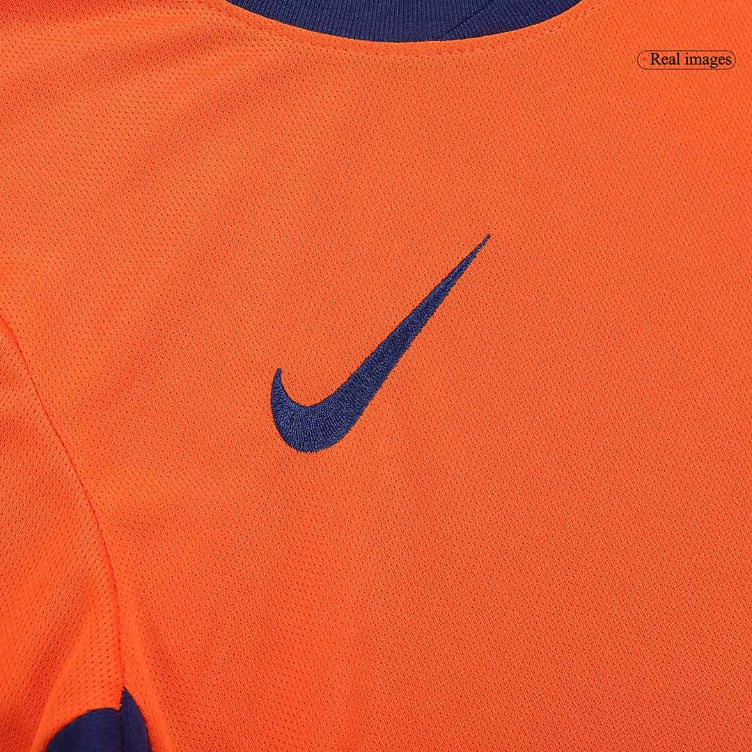 Kid's Netherlands Home Soccer Jersey Kit(Jersey+Shorts) Euro 2024