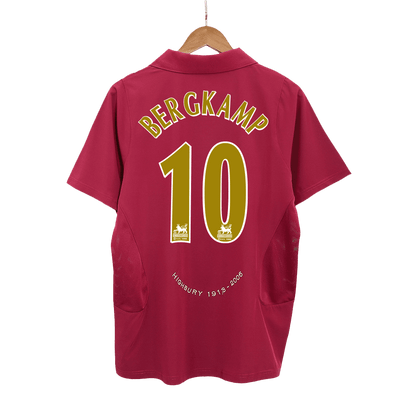 Retro BERGKAMP #10 2005/06 Arsenal Home Soccer Jersey