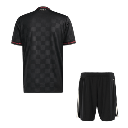 Bayern Munich Third Away Soccer Jersey Kit(Jersey+Shorts) 2025/26 Black