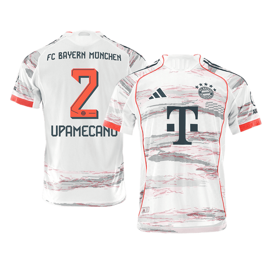 Authentic UPAMECANO #2 Bayern Munich Away Soccer Jersey 2025/26