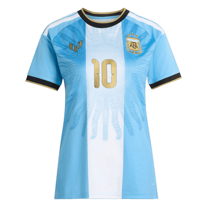 Messi #10 Women's Argentina x Messi Farewell Anniversary Soccer Jersey 2026 Blue&White