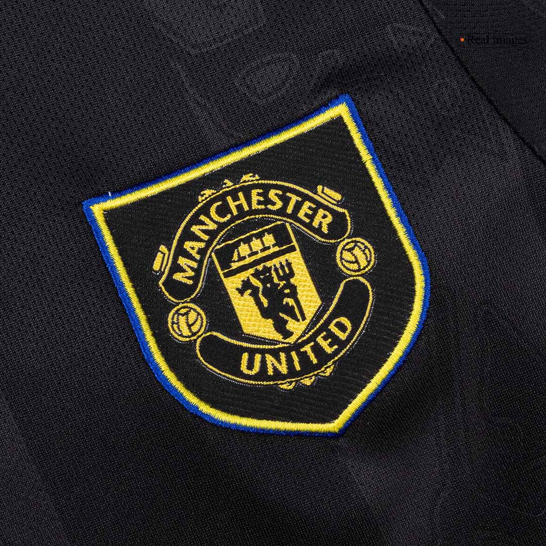 Kid's Manchester United Third Away Soccer Jersey Kit(Jersey+Shorts+Socks) 25/26 Black