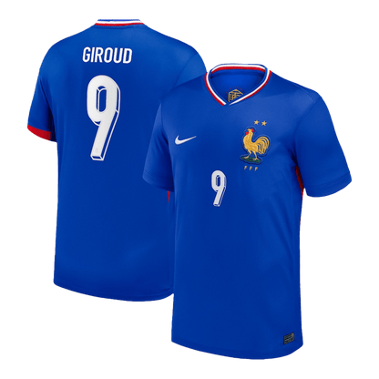 GIROUD #9 France Home Soccer Jersey Euro 2024