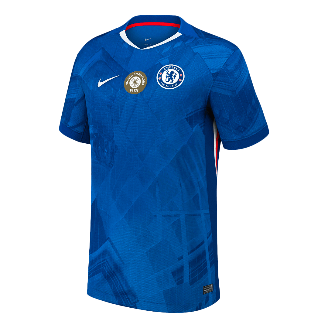 WORLD CHAMPIONS #25 Chelsea Home Soccer Jersey 2025/26 Blue - with chest badge