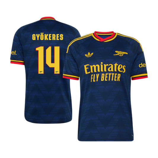 GYÖKERES #14 Arsenal Away Football Jersey 2026/27 Royal Blue - UCL