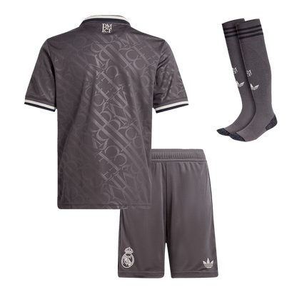 Kid's Real Madrid Third Away Football Shirt Kit (Shirt+Shorts+Socks) 2024/25 Football Kit UK