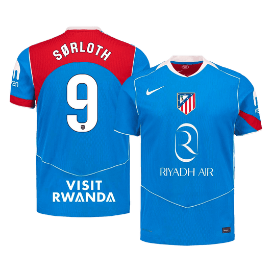 Player Version SØRLOTH #9 Atletico Madrid Third Away Soccer Jersey 2025/26