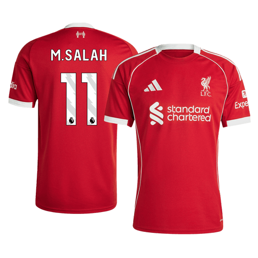 M.SALAH #11 Liverpool Home Soccer Jersey 2025/26 Red