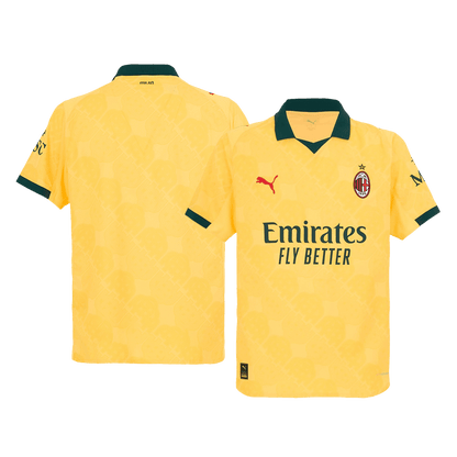 Authentic AC Milan Third Away Soccer Jersey 2025/26 Yellow