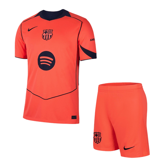 Barcelona Third Away Soccer Jersey Kit(Jersey+Shorts) 2025/26