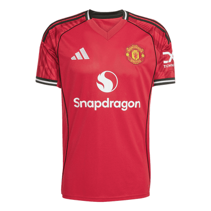 B.FERNANDES #8 Manchester United Home Soccer Jersey 2025/26 Red