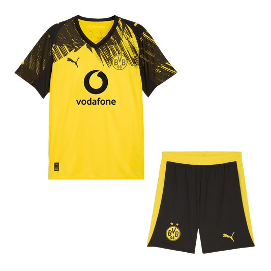 Borussia Dortmund Home Soccer Jersey Kit(Jersey+Shorts) 2025/26 Yellow