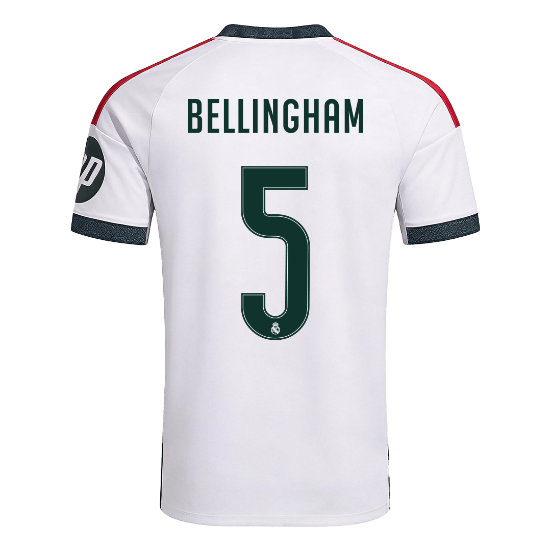 BELLINGHAM #5 Real Madrid Home Football Jersey 26/27 White - image 6