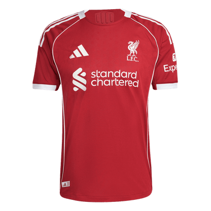 Authentic SZOBOSZLAI #8 Liverpool Home Soccer Jersey 2025/26