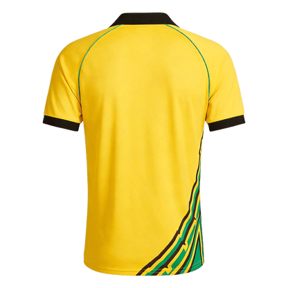 Men Retro Fan Version Jamaica Home Soccer Jersey 1998 Yellow