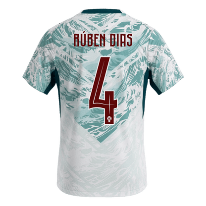 RÚBEN DIAS #4 Portugal Away Soccer Jersey World Cup 2026 White&Green